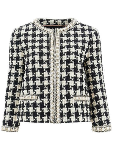 embroidered damier light tweed - VALENTINO - BALAAN 1