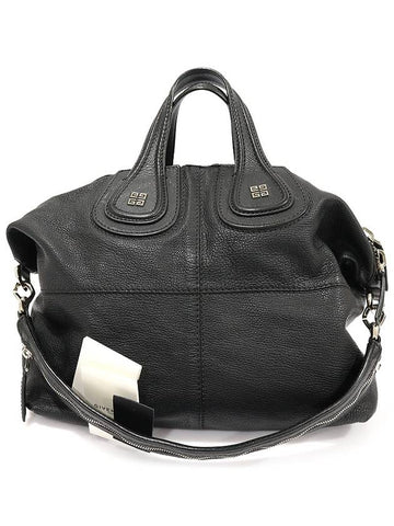 13L5008012 Black Goat Skin Silver Nightingale Medium 2WAY - GIVENCHY - BALAAN 1