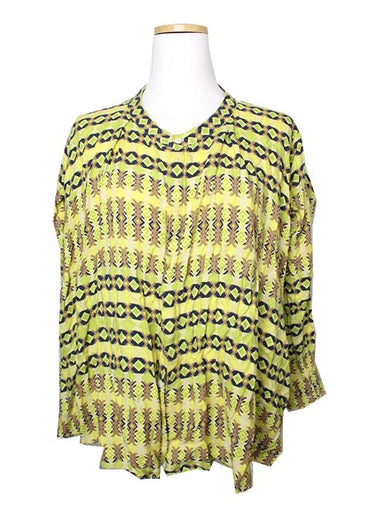 Neon yellow print shirt 55 - ZUCCA - BALAAN 1