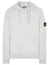 Wappen Patch Cotton Fleece Hoodie White - STONE ISLAND - BALAAN 2