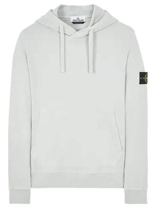 Wappen Patch Cotton Fleece Hoodie White - STONE ISLAND - BALAAN 2