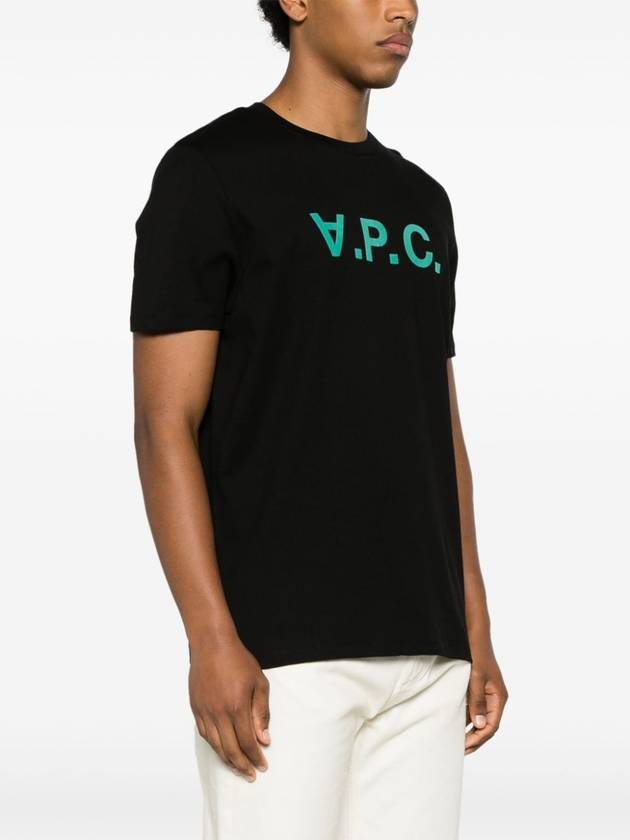 VPC Logo Organic Cotton Short Sleeve T-Shirt Black - A.P.C. - BALAAN 5