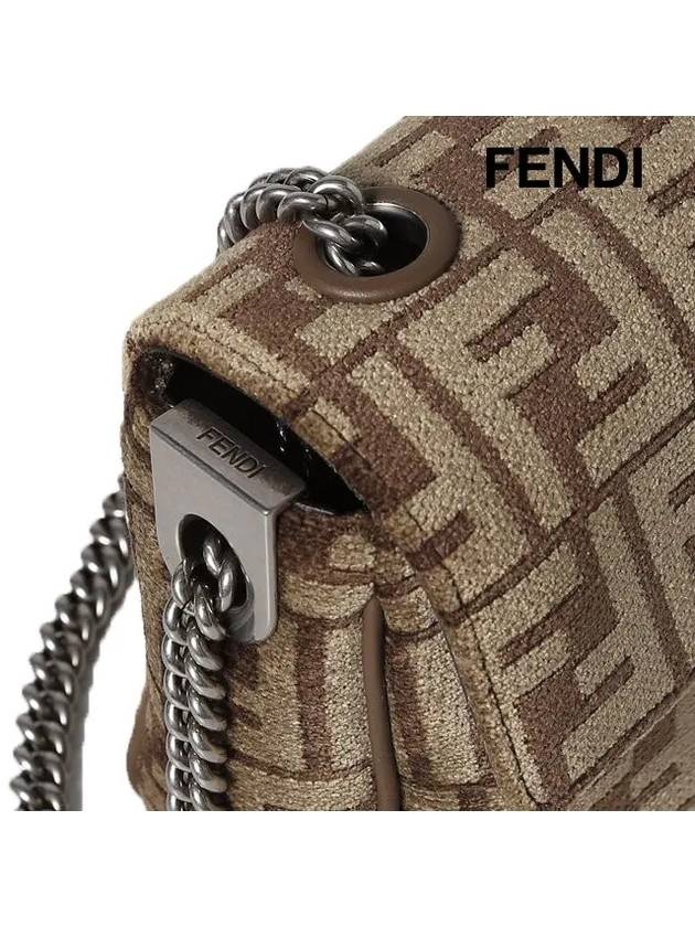 Baguette Chain Medium Shoulder Bag Brown - FENDI - BALAAN 6