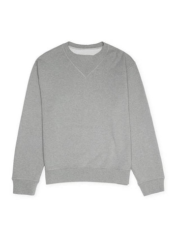 Oversized Elbow Patch Cotton Sweatshirt Grey - MAISON MARGIELA - BALAAN 1