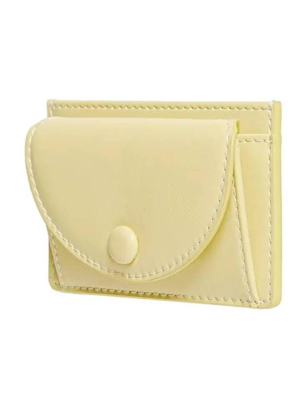 Slim Pocket Mini Coin Card Wallet Pale Lemon - LE MASQUE - BALAAN 5