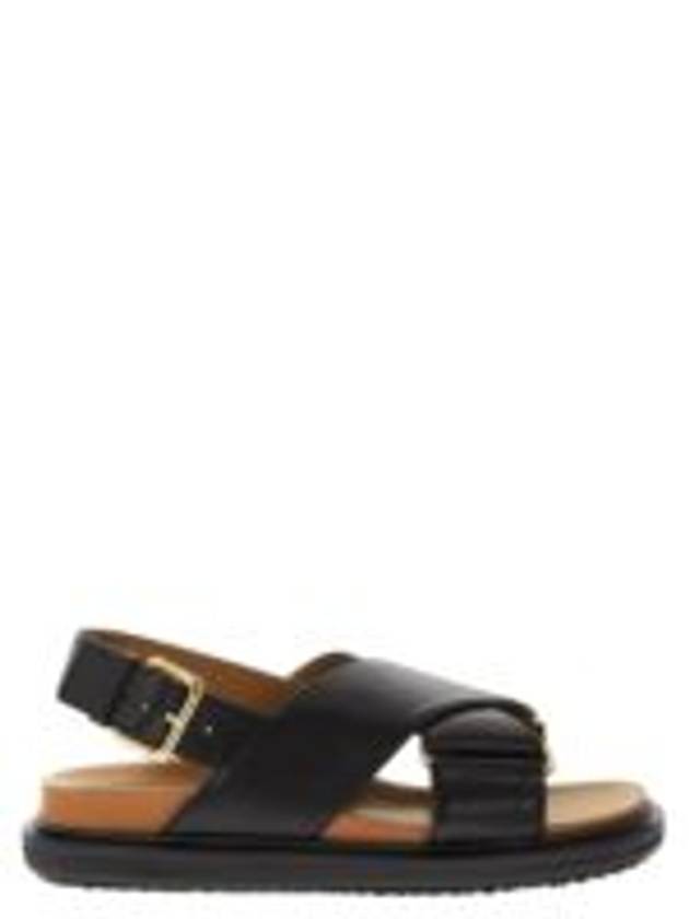 Fussbet Cross Sandals Black - MARNI - BALAAN 8