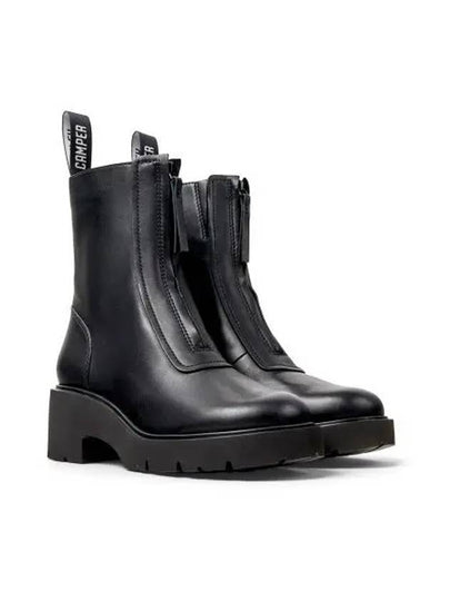 Milah Zip Leather Middle Boots Black - CAMPER - BALAAN 2