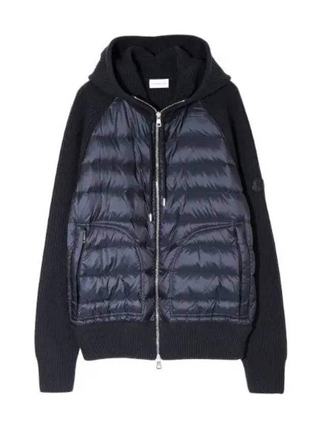 Knit padded cardigan men s jacket - MONCLER - BALAAN 1