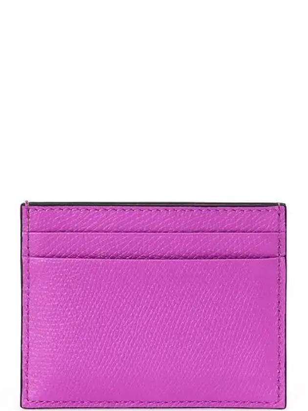 4CC V Logo Card Wallet 10 Violet 5W2P0V32SNP ZHU - VALENTINO - BALAAN 3