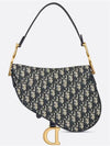 Saddle Oblique Jacquard Shoulder Bag Navy - DIOR - BALAAN 3