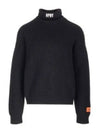 HPNY Embroidered Logo Turtleneck Black - HERON PRESTON - BALAAN 2