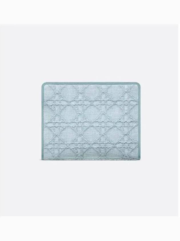 30 Montaigne Dea Raffia Pouch Blue - DIOR - BALAAN 5