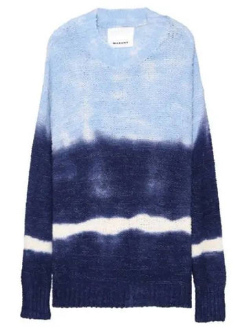 Henley tie dye cotton jumper - ISABEL MARANT - BALAAN 1