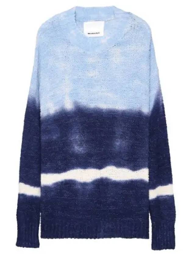 Henley tie dye cotton sweater men s knit - ISABEL MARANT - BALAAN 1