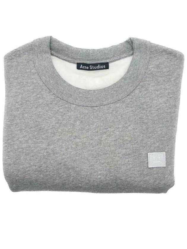 Fairview Face Patch Crew Neck Sweatshirt Grey - ACNE STUDIOS - BALAAN 3