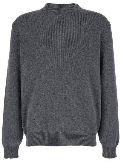 Men's Back Logo Round Knit Top Dark Gray - GOLDEN GOOSE - BALAAN 2