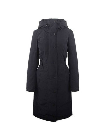 Jaseur hooded long padded jacket navy - MONCLER - BALAAN 1