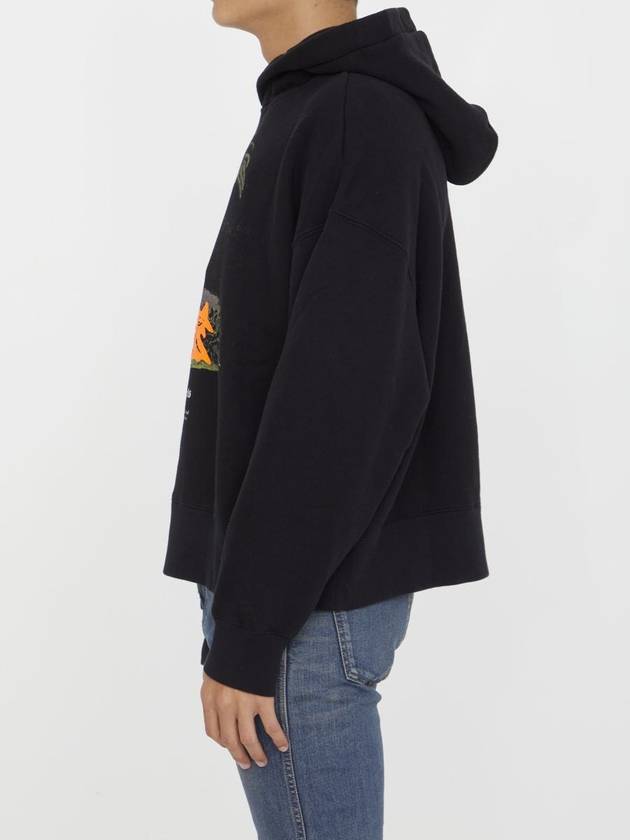 Enzo From The Tropics Popover Hoodie Black PMBB138E23FLE0011020 - PALM ANGELS - BALAAN 4