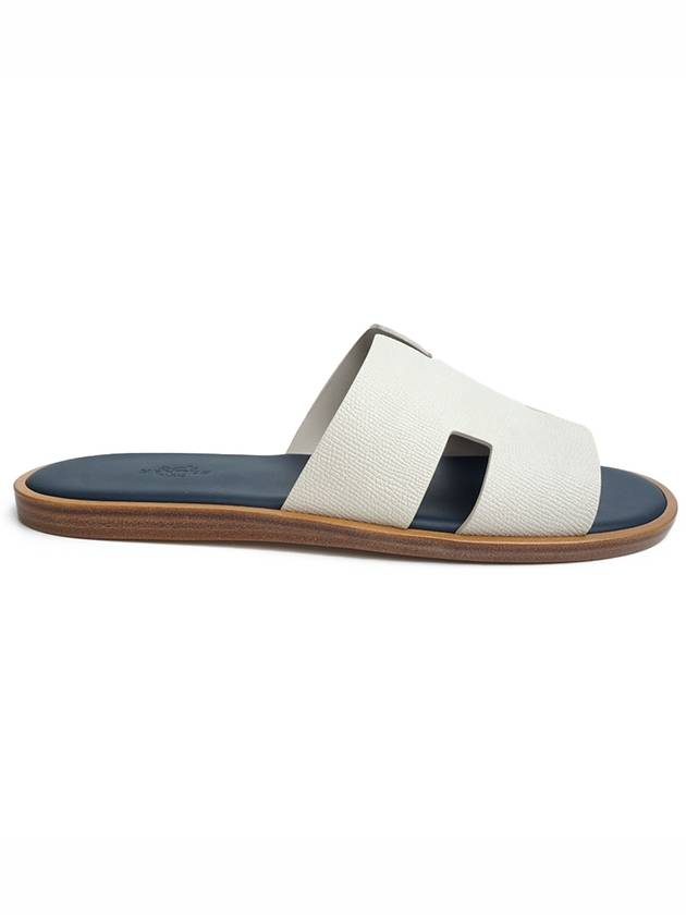 Hermes Izmir Sandal Epsom Blanc De Paris Bleu Celeste - HERMES - BALAAN 4