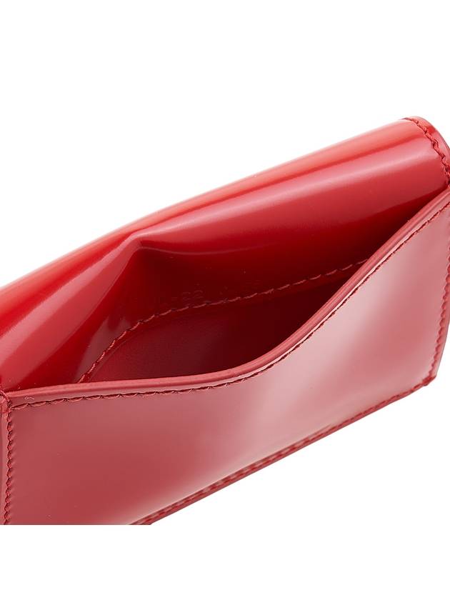 Ferragamo Women's Gancini Card Wallet 22 0435 FLAME RED 0760664 - SALVATORE FERRAGAMO - BALAAN 7