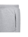 Organic Cotton Fleece Shorts Heather Ash Grey - AMI - BALAAN 8