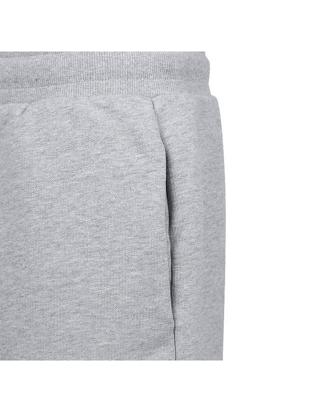 Organic Cotton Fleece Shorts Heather Ash Grey - AMI - BALAAN 8