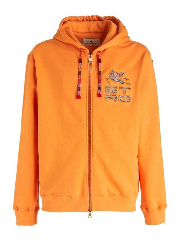 Men's ABBIGLIAMENTO Hooded Zip-Up Orange - ETRO - BALAAN 1