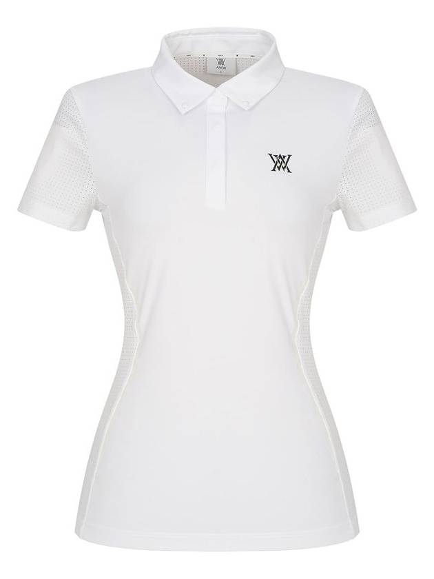 Official W Perforated Block S TS WH - ANEWGOLF - BALAAN 1