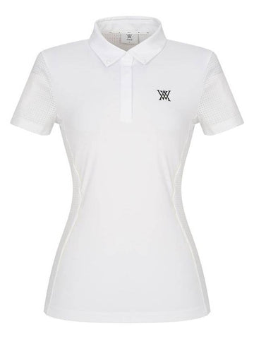 Official W Perforated Block S TS WH - ANEWGOLF - BALAAN 1