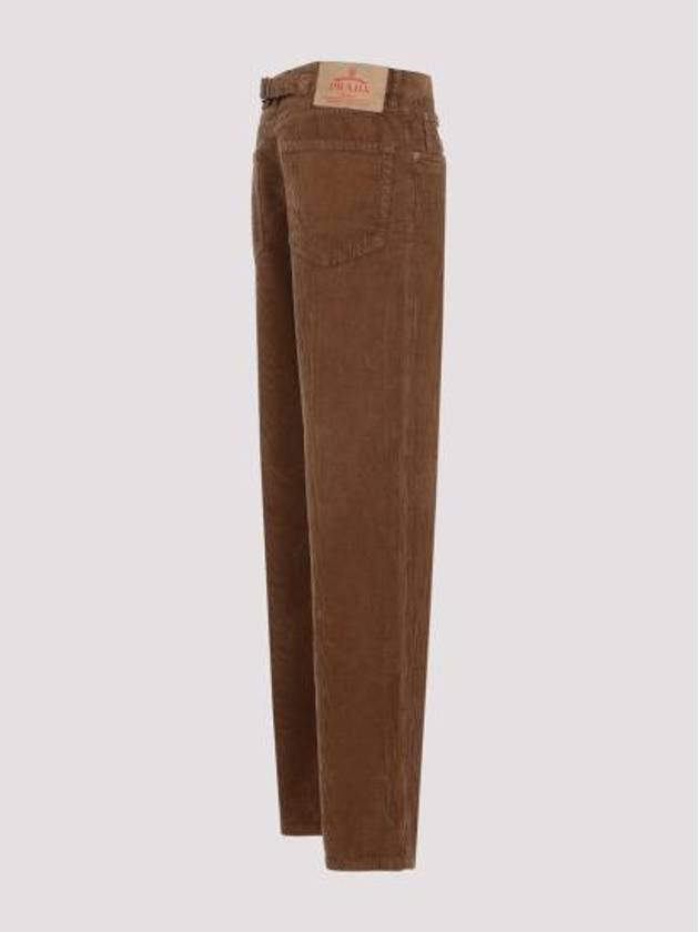 Corduroy Wide Pants Brown - PRADA - BALAAN 6