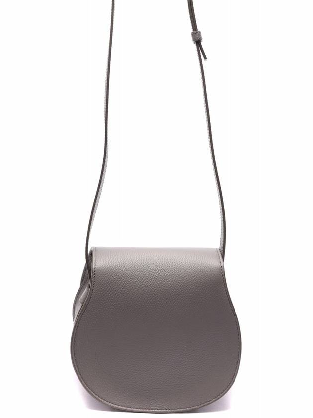 Marcie Saddle Small Grained Leather Cross Bag Grey - CHLOE - BALAAN 5