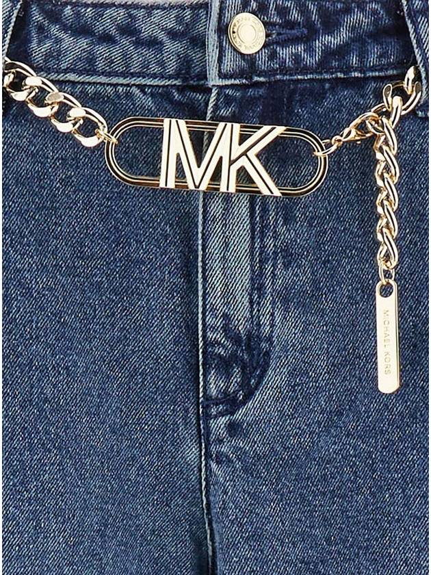 Denim Straight Pants MR49041FAU 913 BLUE - MICHAEL KORS - BALAAN 4