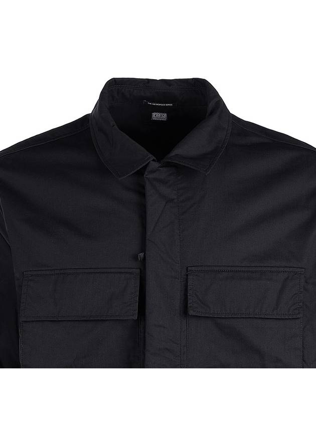 Men's Metropolis Long Sleeve Shirt Black - CP COMPANY - BALAAN 5