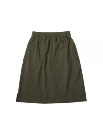 MHL TRACK SKIRT SEAWEED WHSP0506S24GZZ SEW - MARGARET HOWELL - BALAAN 1