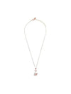 Darjeeling Swan Pendant Necklace Pink Rose Gold - SWAROVSKI - BALAAN 3