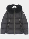 Liechefer Patch Logo Hooded Fur Padded Women s Jacket 1A00174 54AQE 999 LAICHEFUR - MONCLER - BALAAN 3