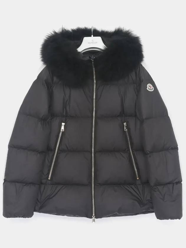 Liechefer Patch Logo Hooded Fur Padded Women s Jacket 1A00174 54AQE 999 LAICHEFUR - MONCLER - BALAAN 3