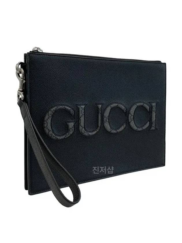 Logo Clutch Bag Black - GUCCI - BALAAN 6