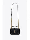 Applique Logo Quilted Calf Leather Tote Bag Black - SAINT LAURENT - BALAAN 2