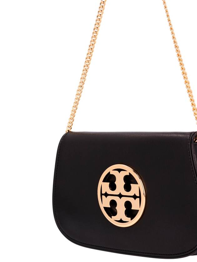 Reva Leather Cross Bag Black - TORY BURCH - BALAAN 4