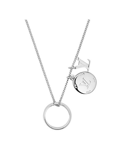 Monogram Charms Necklace Silver - LOUIS VUITTON - BALAAN 1