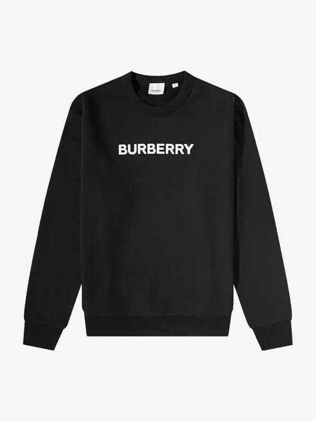 Front Logo Print Sweatshirt Black - BURBERRY - BALAAN 2