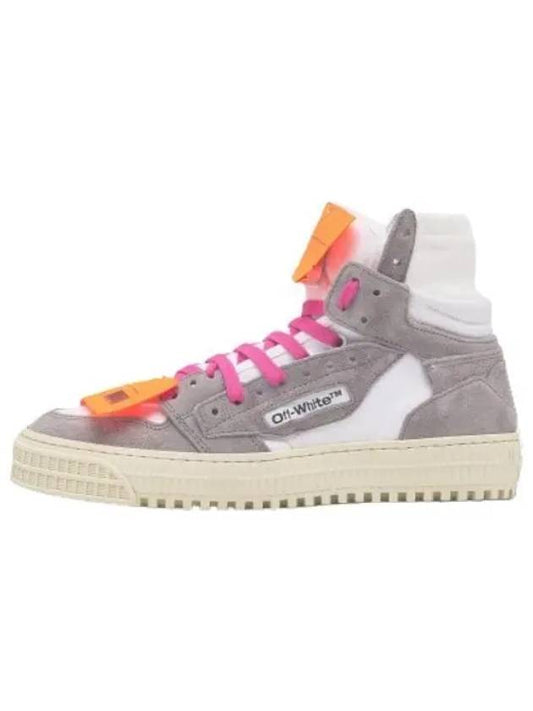 Off Court High Top Sneakers Gray White - OFF WHITE - BALAAN 1