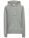 Chillax Fox Patch Classic Hoodie Grey Melange - MAISON KITSUNE - BALAAN 2