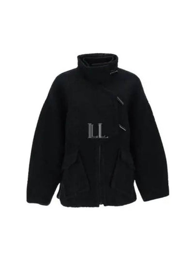 Long Sleeve Oversized Jacket Black - GANNI - BALAAN 2