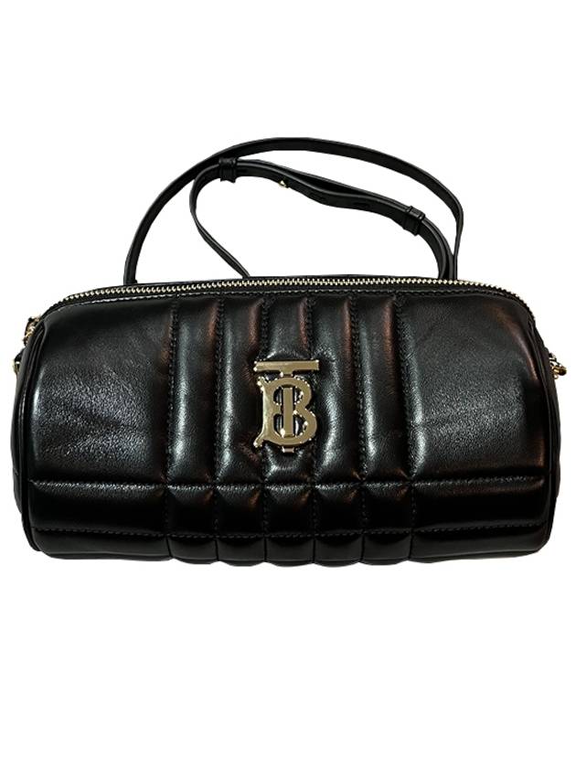 Lola Barrel Leather Cross Bag Black - BURBERRY - BALAAN 2