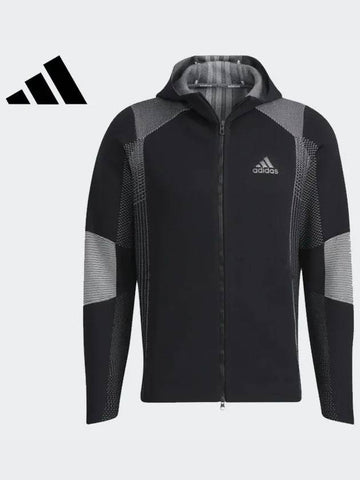 HB3591 Statement Prime Knit Hooded Jacket - ADIDAS GOLF - BALAAN 1