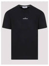 Stamp Two Print Short Sleeve T-Shirt Black - STONE ISLAND - BALAAN 2