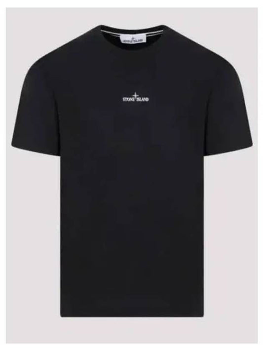 Stamp Two Print Short Sleeve T-Shirt Black - STONE ISLAND - BALAAN 2