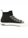 Walk'n'Dior Platform High Top Sneakers Black - DIOR - BALAAN 2